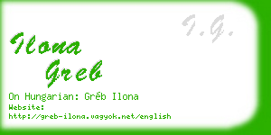 ilona greb business card